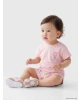 LCW baby Pembe Çiçekli Kız Bebek Şortlu Takım