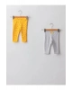 LCW baby Sarı Beli Lastikli Baskılı Kız Bebek Tayt 2li