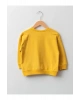 LCW baby Sarı Bisiklet Yaka Uzun Kollu Baskılı Pamuklu Erkek Bebek Sweatshirt