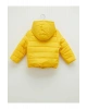 LCW baby Sarı Kapüşonlu Uzun Kollu Basic Erkek Bebek Fermuarlı Mont