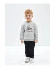 LCW baby Siyah Beli Lastikli Basic Erkek Çocuk Jogger Eşofman Alt