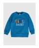 LCW baby Turkuaz Erkek Bebek Baskılı Sweatshirt 2li