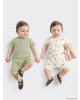 LCW baby Yeşil Baskılı Erkek Bebek Tulum 2li