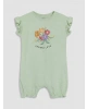 LCW baby Yeşil Fırfırlı Baskılı Kız Bebek 2li Tulum