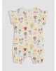 LCW baby Yeşil Fırfırlı Baskılı Kız Bebek 2li Tulum