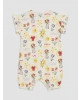 LCW baby Yeşil Fırfırlı Baskılı Kız Bebek 2li Tulum