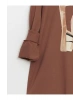 LCW Bisiklet Yaka Baskılı Oversize Kadın Sweatshirt Tunik