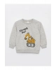 Lcw Bisiklet Yaka Baskılı Uzun Kollu Erkek Bebek Sweatshirt Ve Eşofman Altı 2li Takım