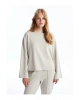 LCW Bisiklet Yaka Düz Oversize Kadın Sweatshirt