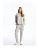 LCW Bisiklet Yaka Düz Oversize Kadın Sweatshirt