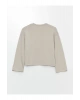 LCW Bisiklet Yaka Düz Oversize Kadın Sweatshirt