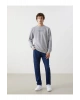 LCW Bisiklet Yaka Uzun Kollu Baskılı Erkek Sweatshirt