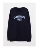 LCW Casual Lacivert Bisiklet Yaka Uzun Kollu Baskılı Erkek Sweatshirt