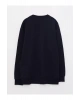 LCW Casual Lacivert Bisiklet Yaka Uzun Kollu Baskılı Erkek Sweatshirt