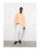 LCW Casual Mercan Bisiklet Yaka Uzun Kollu Baskılı Erkek Sweatshirt