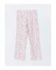 LCW DREAM Ekru Gömlek Yaka Çiçekli Kadın Pijama Takım