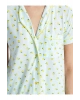 LCW DREAM Gömlek Yaka Baskılı Kadın Pijama Takımı