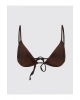 LCW DREAM Gri Düz Çıkabilir Pedli Kadın Bikini Üst