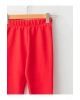 LCW ECO Kırmızı Beli Lastikli Basic Kız Bebek Tayt