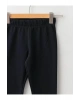 LCW ECO Siyah Beli Lastikli Basic Kız Bebek Tayt