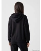 LCW EVERYDAY Siyah Soft Touch Oversize Kadın Fermuarlı Sweatshirt