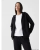 LCW EVERYDAY Siyah Soft Touch Oversize Kadın Fermuarlı Sweatshirt