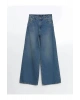 LCW Jeans Indigo Baggy Fit Kadın Jean Pantolon