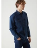 LCW Jeans Indigo Regular Fit Uzun Kollu Erkek Jean Gömlek