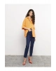 LCW Jeans İndigo Yüksek Bel Mom Fit Düz Cep Detaylı Kadın Rodeo Jean Pantolon