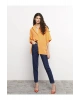 LCW Jeans İndigo Yüksek Bel Mom Fit Düz Cep Detaylı Kadın Rodeo Jean Pantolon