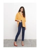 LCW Jeans İndigo Yüksek Bel Mom Fit Düz Cep Detaylı Kadın Rodeo Jean Pantolon