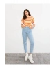 LCW Jeans İndigo Yüksek Bel Slim Fit Kadın Jean Pantolon