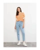 LCW Jeans İndigo Yüksek Bel Slim Fit Kadın Jean Pantolon