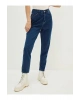 LCW Jeans İndigo Yüksel Bel Mom Fit Cep Detaylı Kadın Rodeo Jean Pantolon