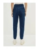 LCW Jeans İndigo Yüksel Bel Mom Fit Cep Detaylı Kadın Rodeo Jean Pantolon