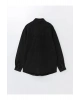 LCW Jeans Siyah Regular Fit Uzun Kollu Erkek Jean Gömlek