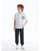 LCW Kids Antrasit Beli Lastikli Basic Erkek Çocuk Jogger Eşofman Altı
