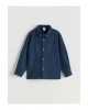 LCW Kids Basic Gabardin Uzun Kollu Erkek Çocuk Gömlek