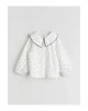 LCW Kids Bebe Yaka Puantiye Kız Çocuk Bluz (W5)