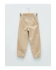 LCW Kids Bej Beli Lastikli Basic Kız Çocuk Jogger Pantolon