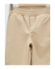 LCW Kids Bej Beli Lastikli Basic Kız Çocuk Jogger Pantolon