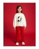 LCW Kids Beli Lastikli Basic Kız Çocuk Pantolon (W4)