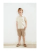 LCW Kids Beli Lastikli Erkek Çocuk Cepli Keten Şort (S5)