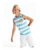 LCW Kids Beyaz Bisiklet Yaka Çizgili Erkek Çocuk Atlet