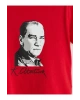 Lcw Kids Bisiklet Yaka Atatürk Baskılı Kız Çocuk Tişört (S5)