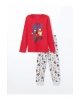 LCW Kids Bisiklet Yaka Erkek Çocuk Pijama Takımı