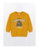 LCW Kids  Bisiklet Yaka Kalın Baskılı Erkek Çocuk Sweatshirt