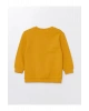 LCW Kids  Bisiklet Yaka Kalın Baskılı Erkek Çocuk Sweatshirt