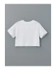 LCW Kids Bisiklet Yaka Kız Çocuk Crop Tişört 2li