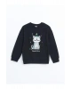 LCW Kids Bisiklet Yaka Kız Çocuk Kalın Sweatshirt (W4)